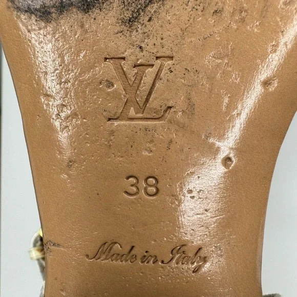 Louis Vuitton White Sandals - Size 38 - Picture 8 of 8
